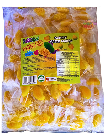 Juicy Jelly Peeled Green Mango 1 Kg 100 pcs