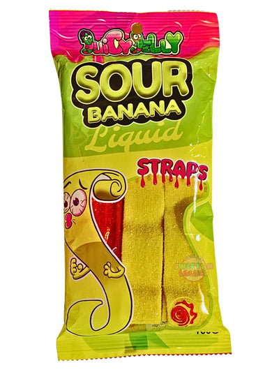Juicy Jelly Liquid Straps Sour Banana 160g