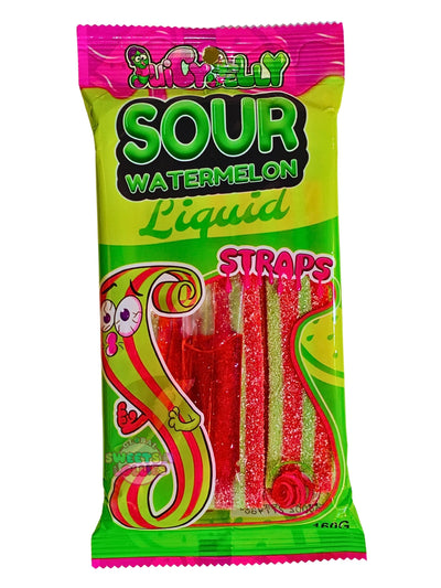 Juicy Jelly Liquid Straps Sour Watermelon 160g