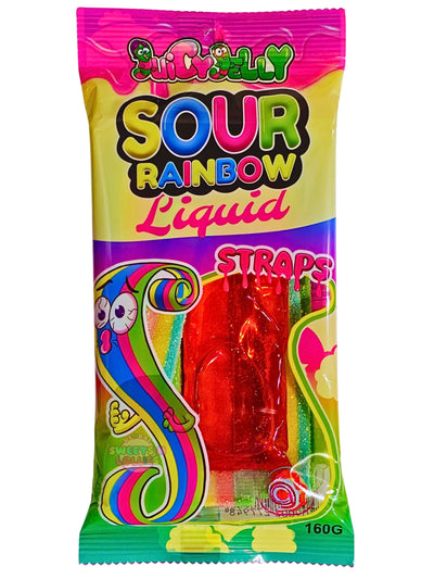 Juicy Jelly Liquid Straps Sour Rainbow 160g