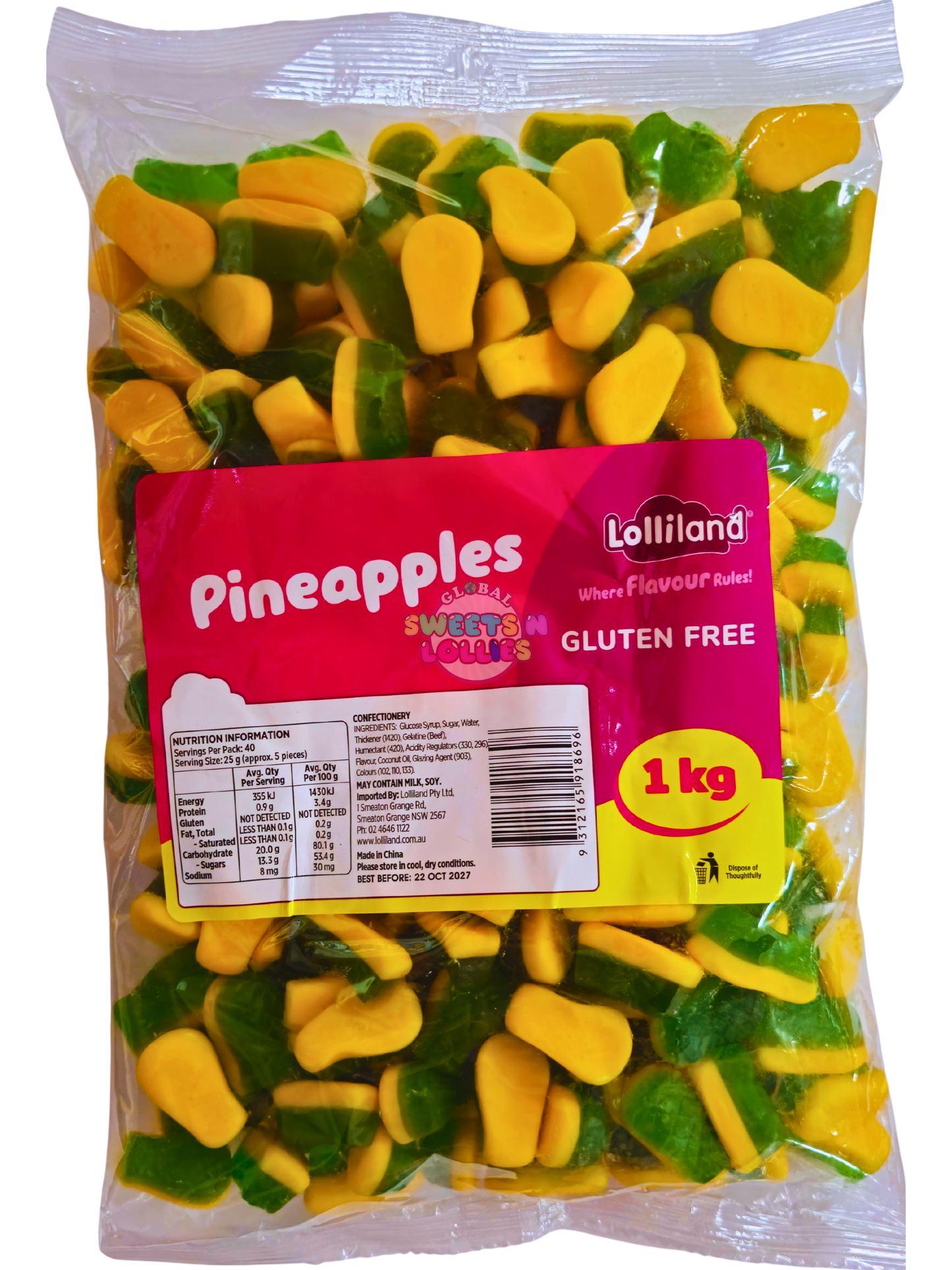 Lolliland Pineapples 1kg