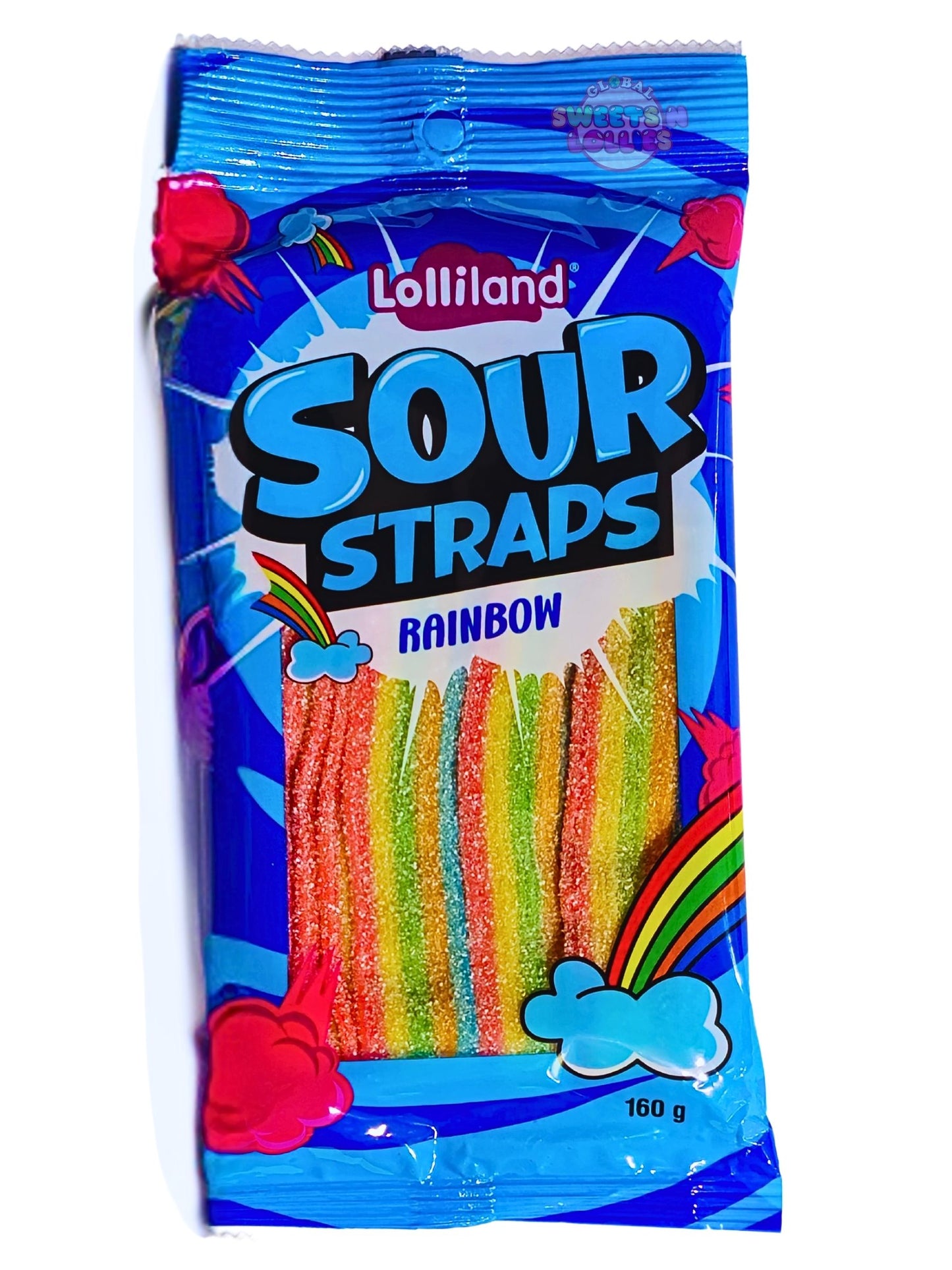 Lolliland Sour Straps Rainbow 160g