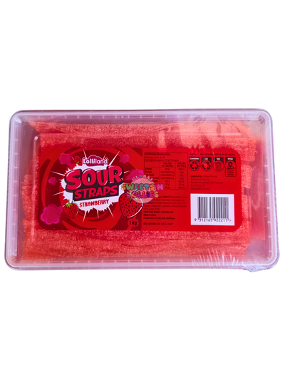 Lolliland Sour Straps Strawberry 1kg