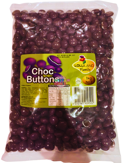 Lolliland Choc Buttons Purple 1kg