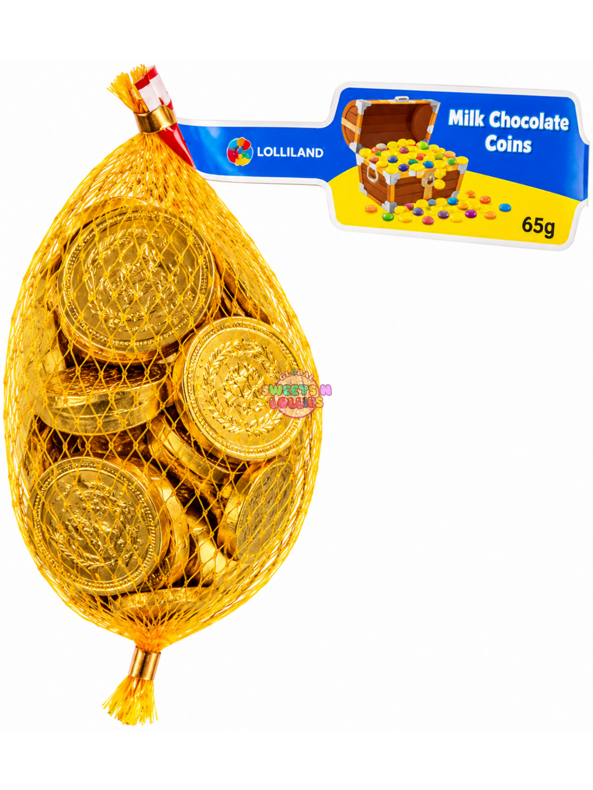 Lolliland Milk Chocolate Gold Coins | 8gx8 65g