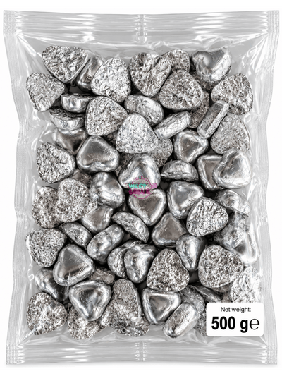 Lolliland Milk Chocolate Silver Hearts | 7gx72 500g