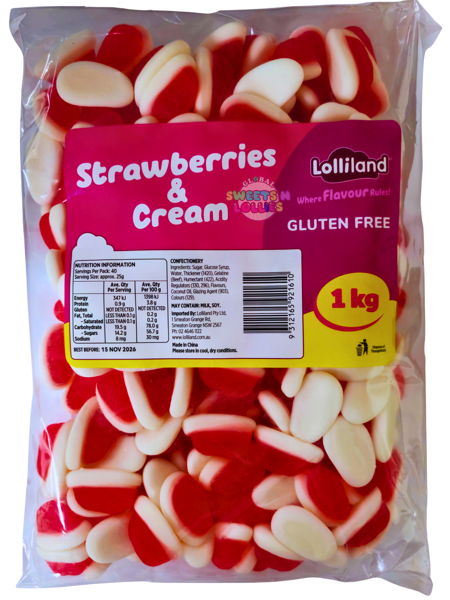 Lolliland Strawberries & Cream 1kg