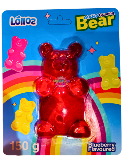 Lolloz Giant Gummy Bear Blueberry 150g