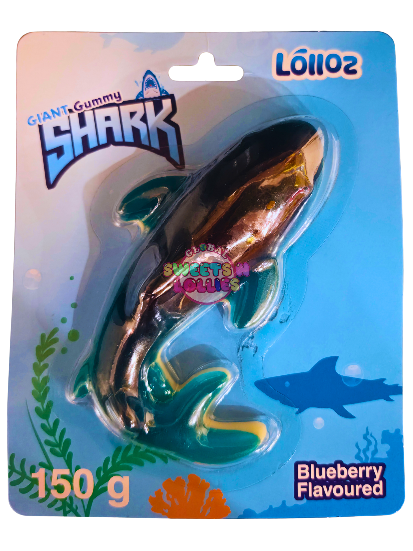 Lolloz Giant Gummy Shark Blueberry 150g