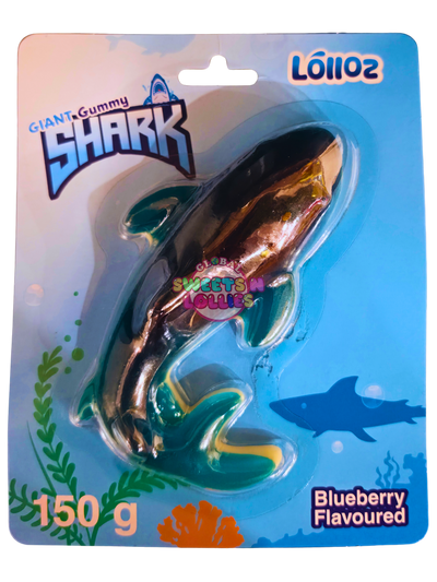 Lolloz Giant Gummy Shark Blueberry 150g