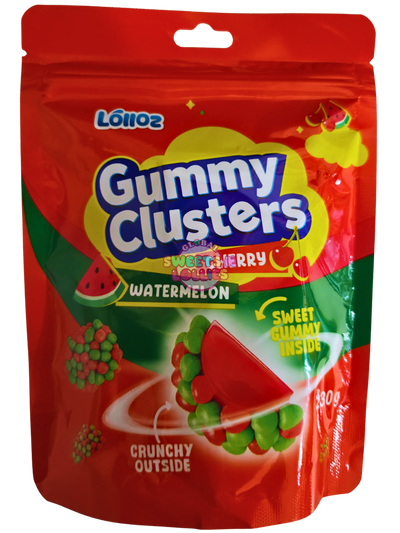 Lolloz Gummy Clusters Cherry Watermelon | 230g