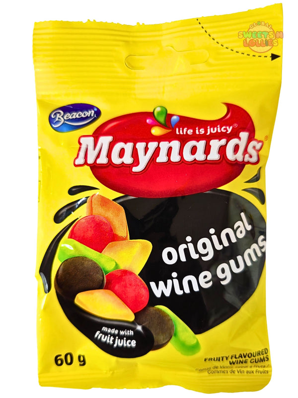 Maynard Ruit Gums Maynards Wine Gums Original Fruit 60g – Global Sweets & Lollies