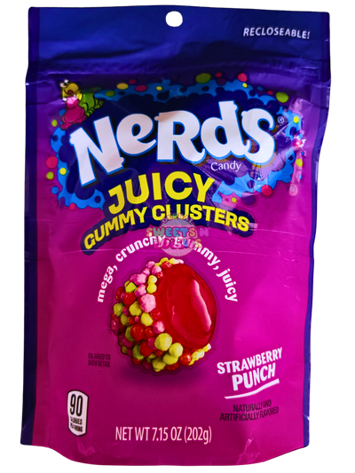 Nerds Juicy Gummy Clusters Strawberry Punch 202g