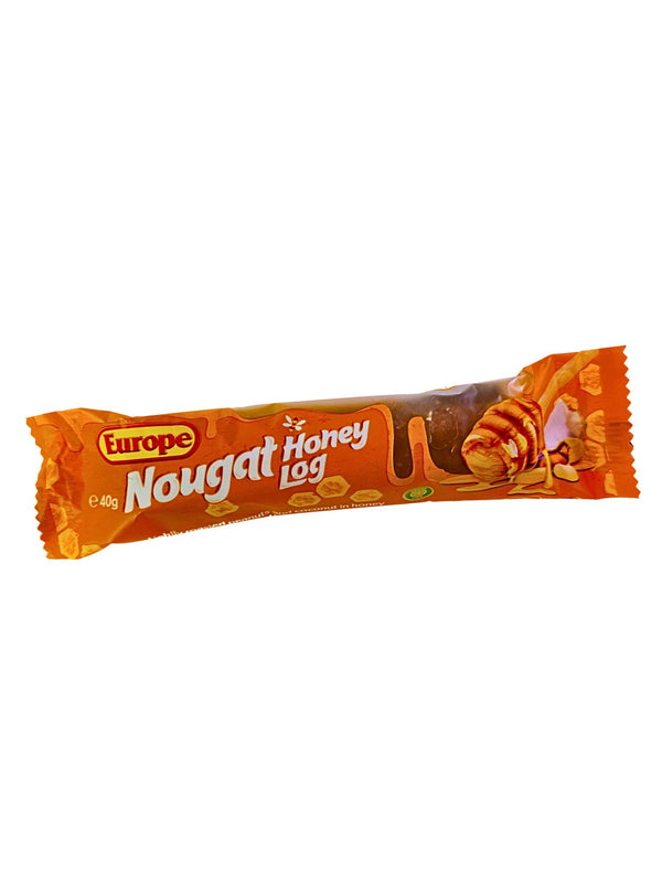 Europe Nougat Honey Log 40g – Global Sweets & Lollies