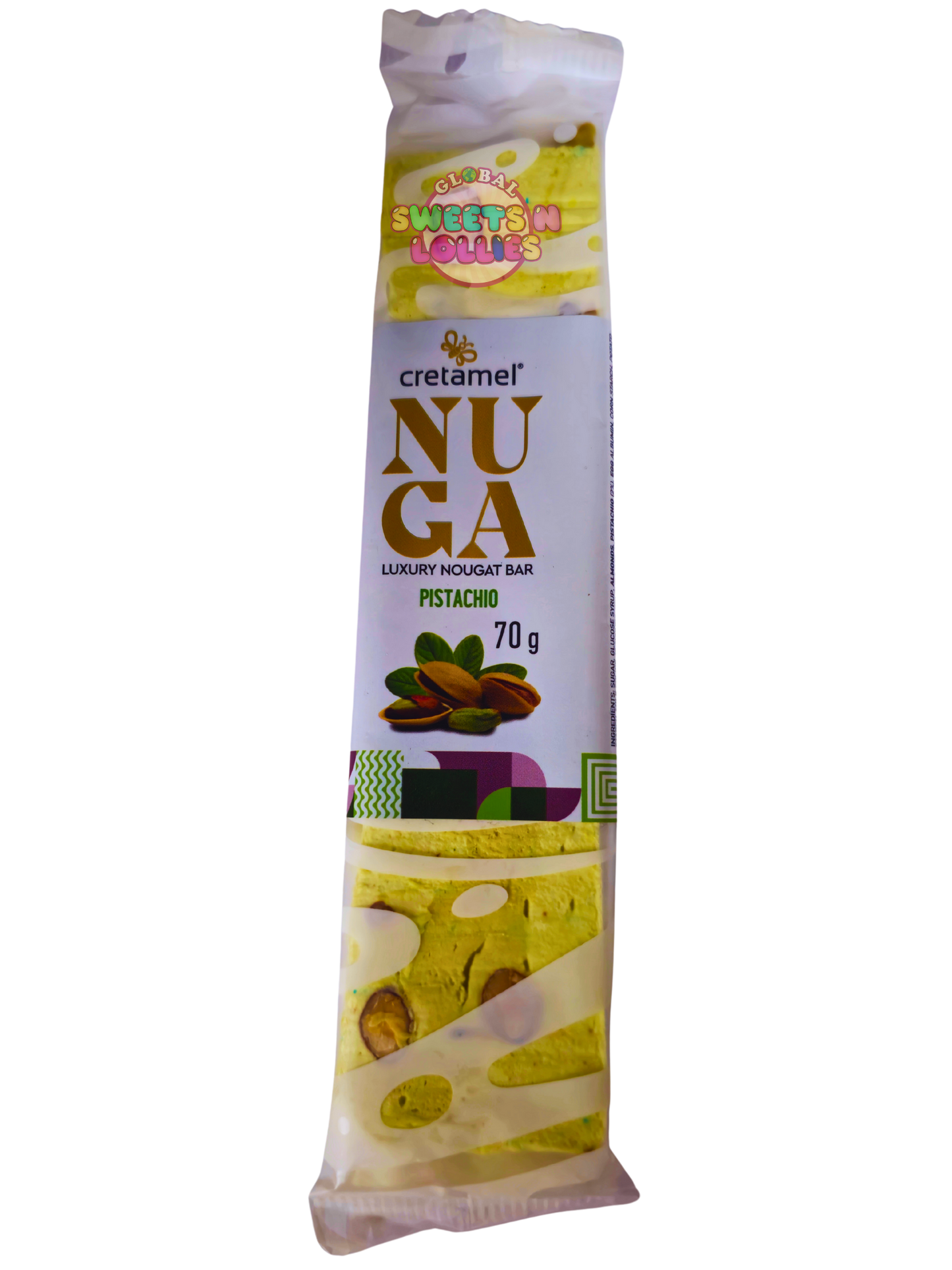Nuga Nougat Bar Pistachio 70g