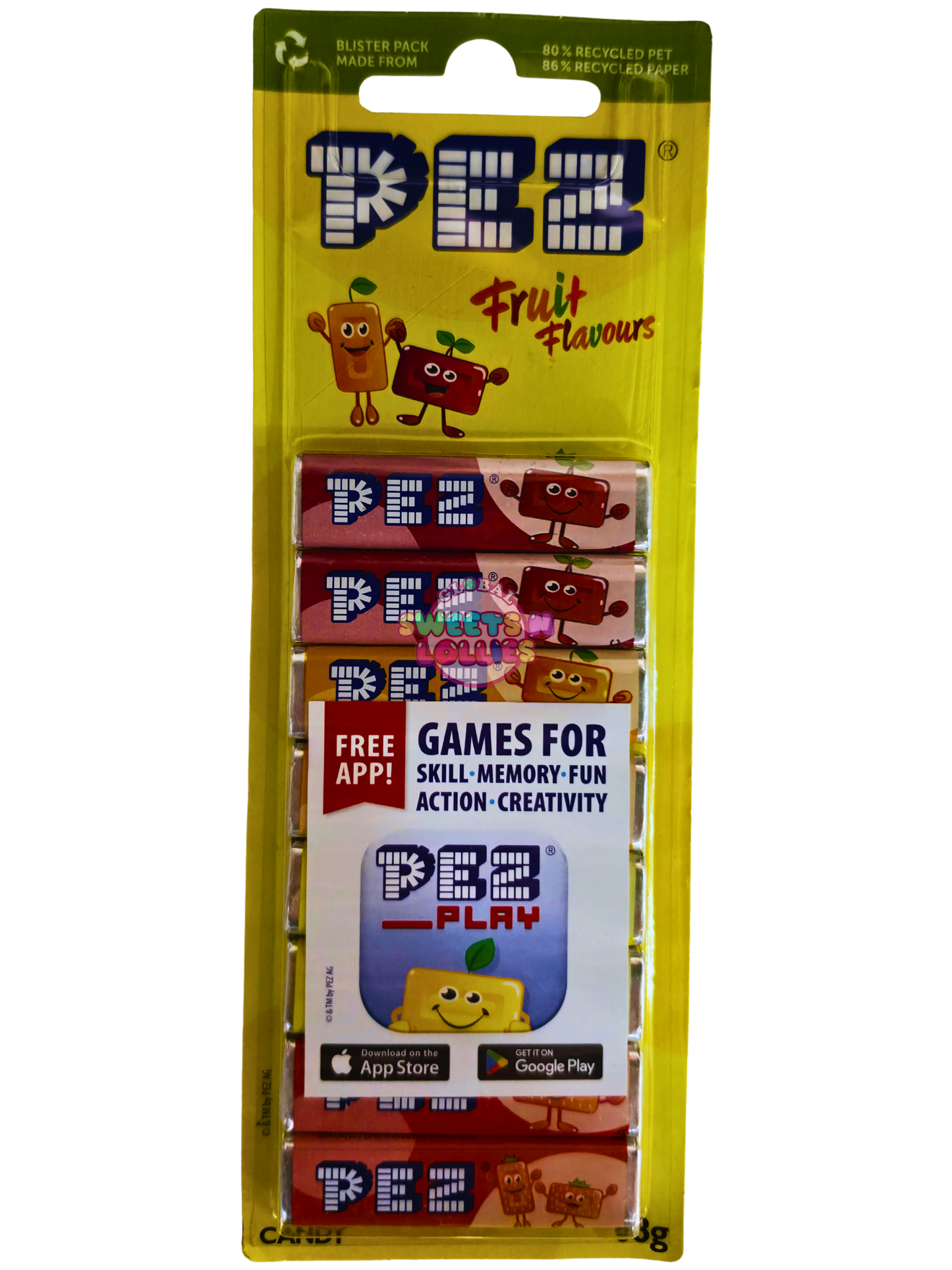 PEZ Refill Fruit | 8gx8 68g