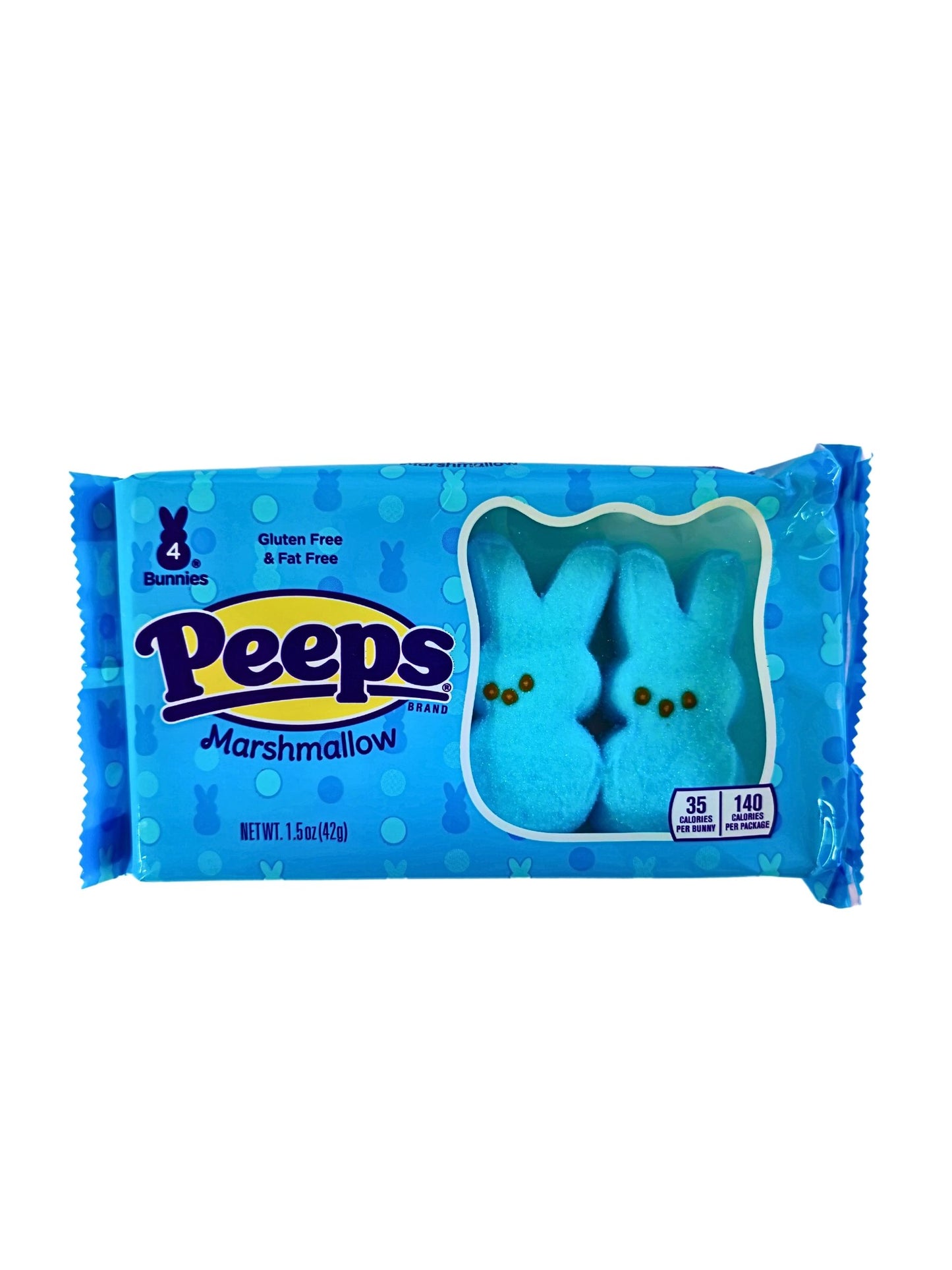 !Peeps Marshmallow Bunnies Blue 42g 4 pcs