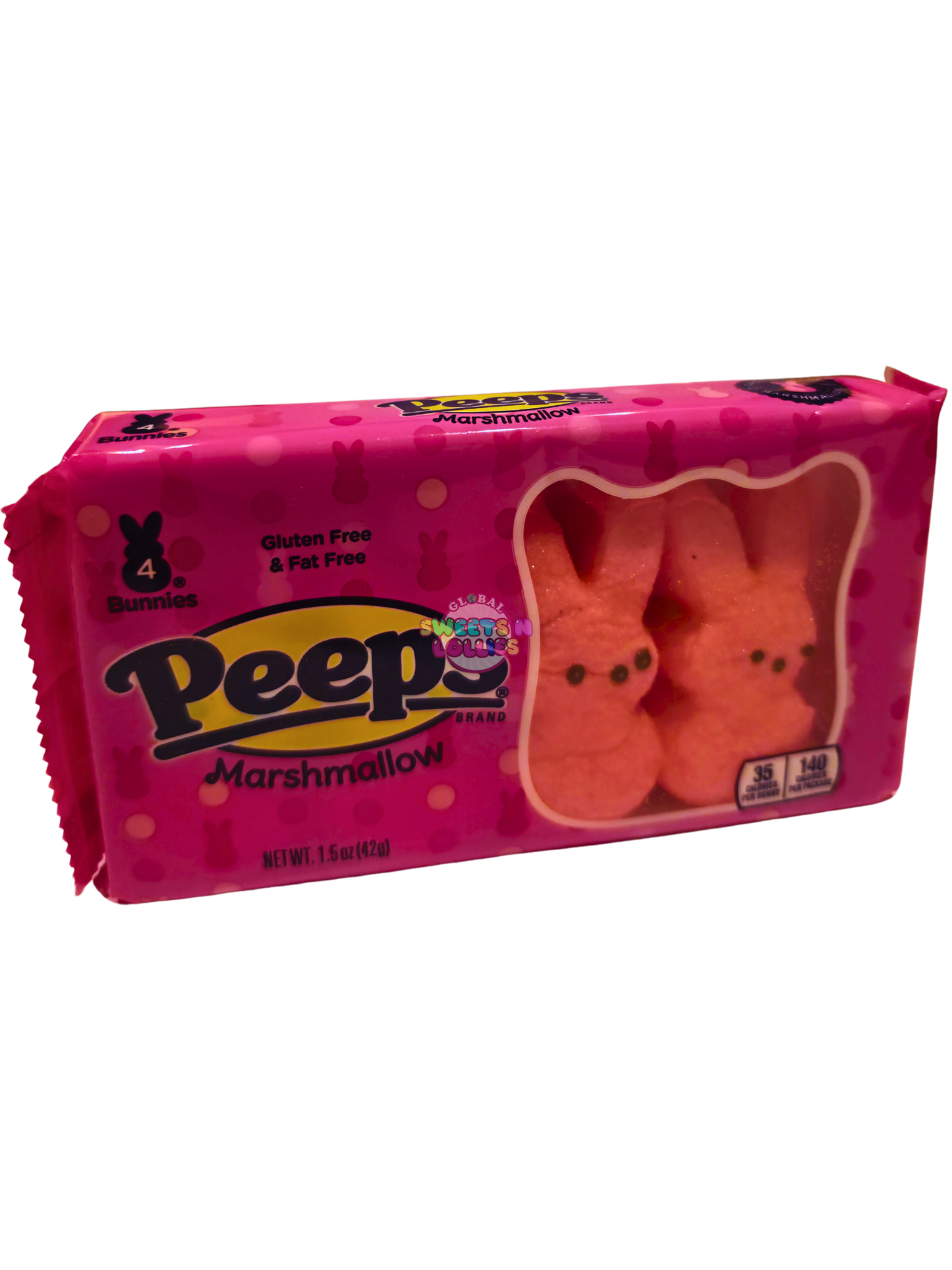 Peeps Marshmallow Bunnies Pink 42g 4pc