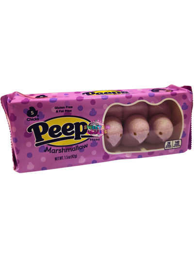 Peeps Marshmallow Chicks Purple 42g 5pc
