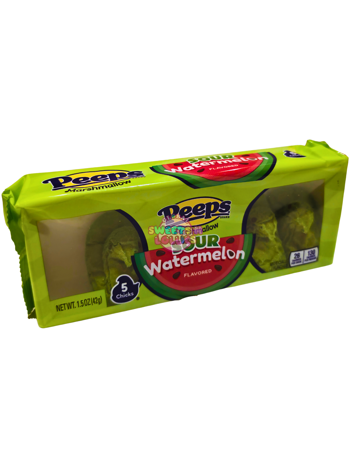 Peeps Marshmallow Chicks Sour Watermelon 42g 5pc