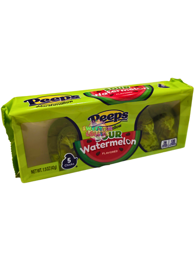 Peeps Marshmallow Chicks Sour Watermelon 42g 5pc