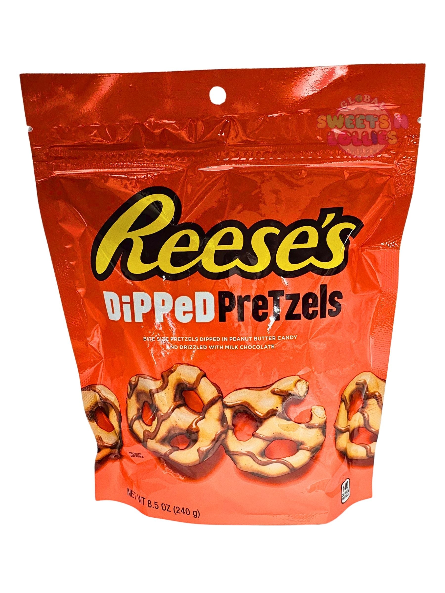 Reese's Dipped Pretzels 240gm – Global Sweets & Lollies