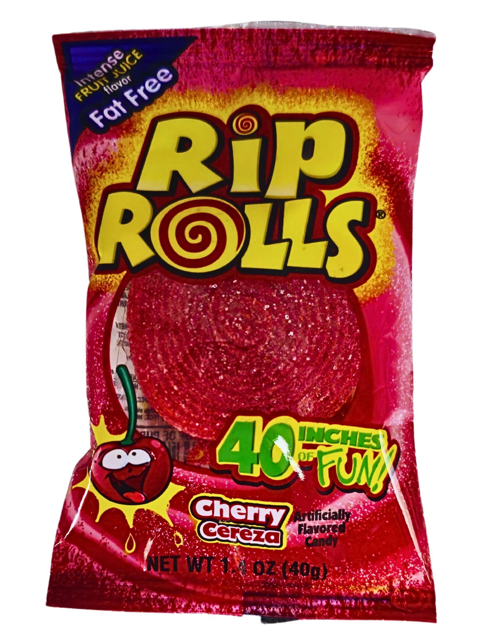 Rip Rolls Cherry 40g – Global Sweets & Lollies