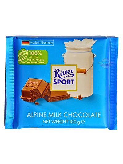 Ritter Sport Alpine Milk Chocolate 100gm