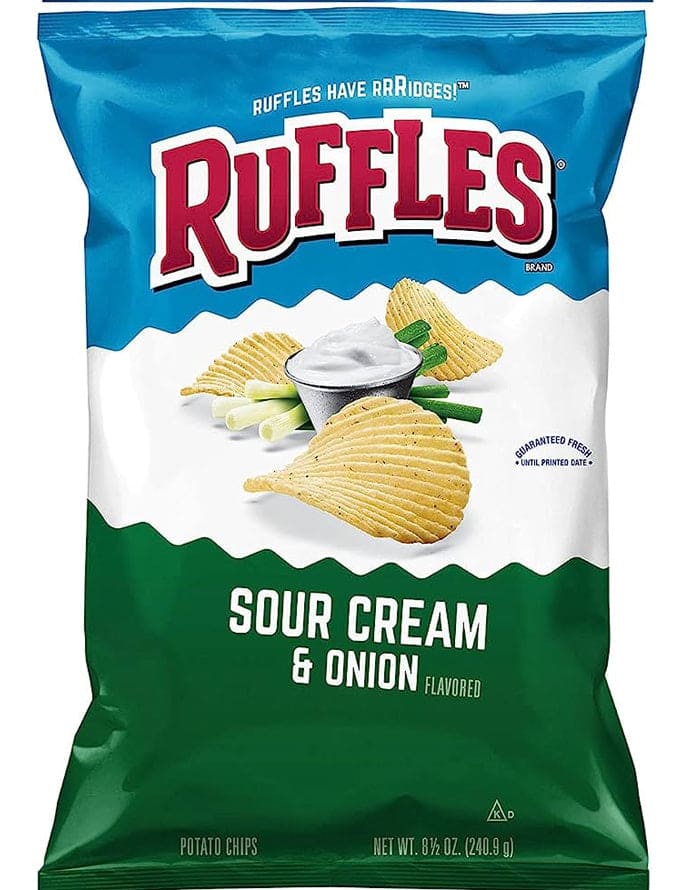 Ruffles Sour Cream & Onion Chips 241gm