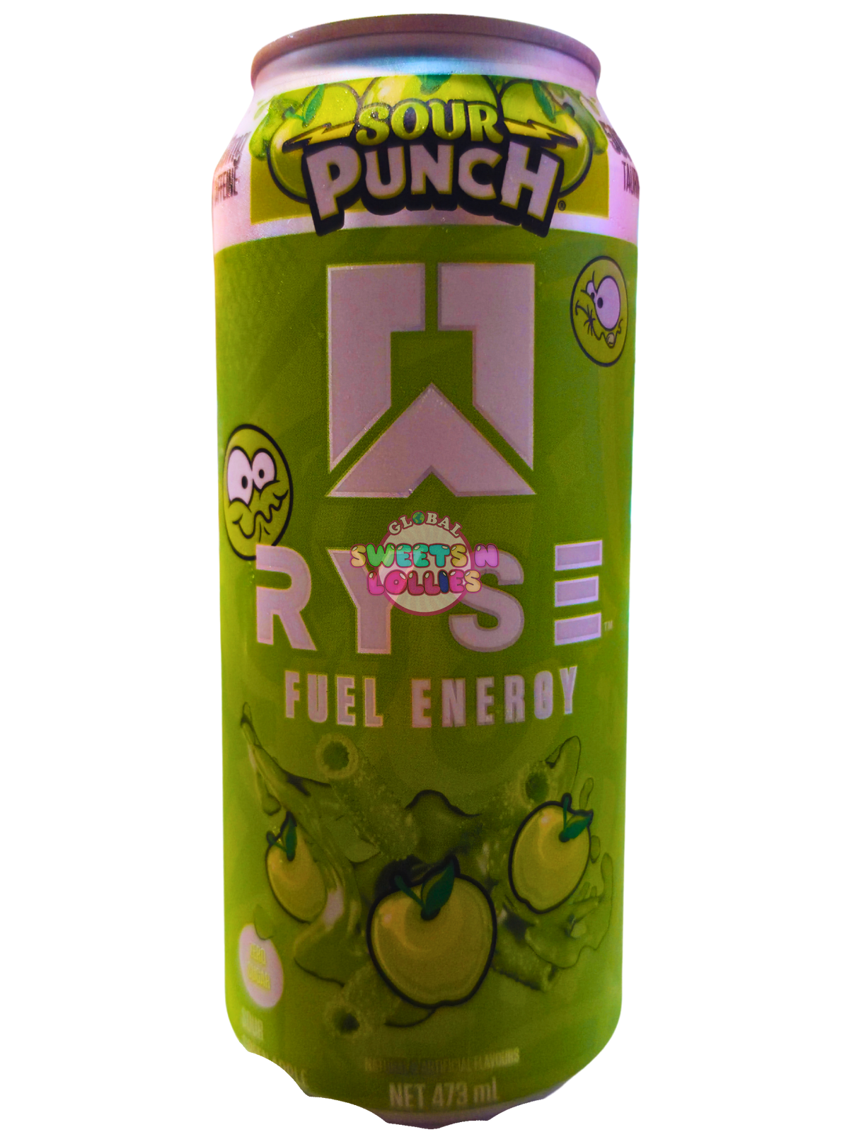 Ryse Fuel Energy Sour Punch Green Apple 473mL