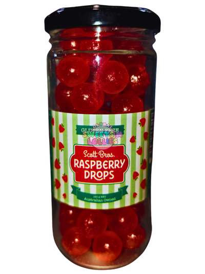 Scott Bros Raspberry Drops 160g