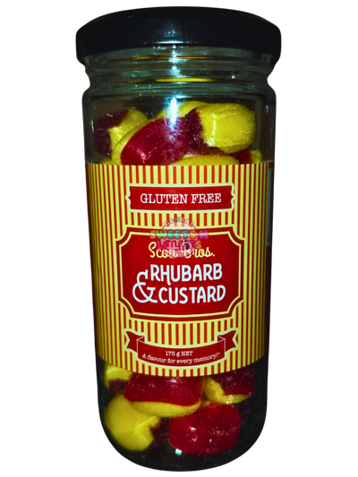 Scott Bros Rhubarb & Custard 175g