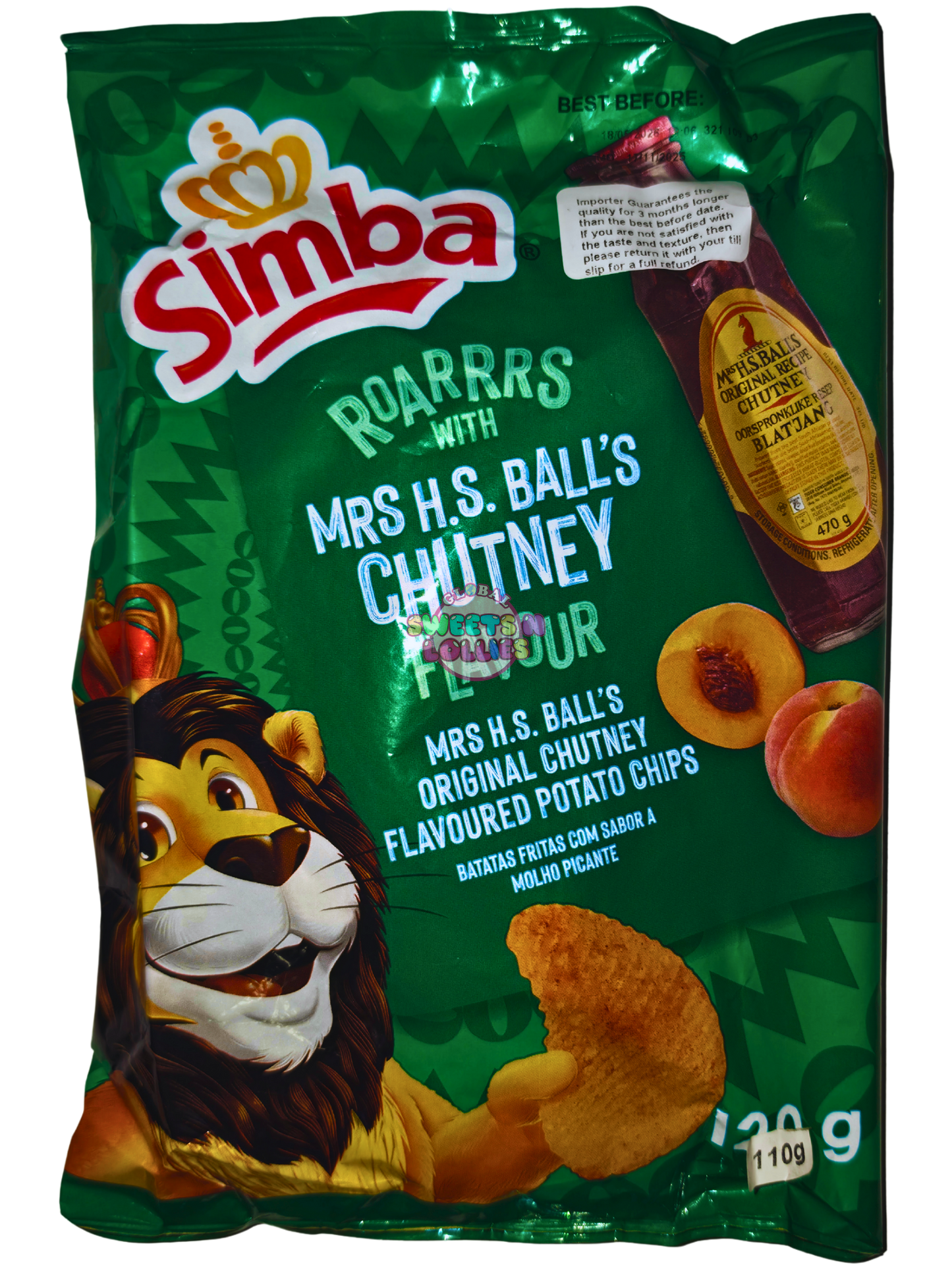 Simba Mrs H.S. Ball's Chutney Chips 110g