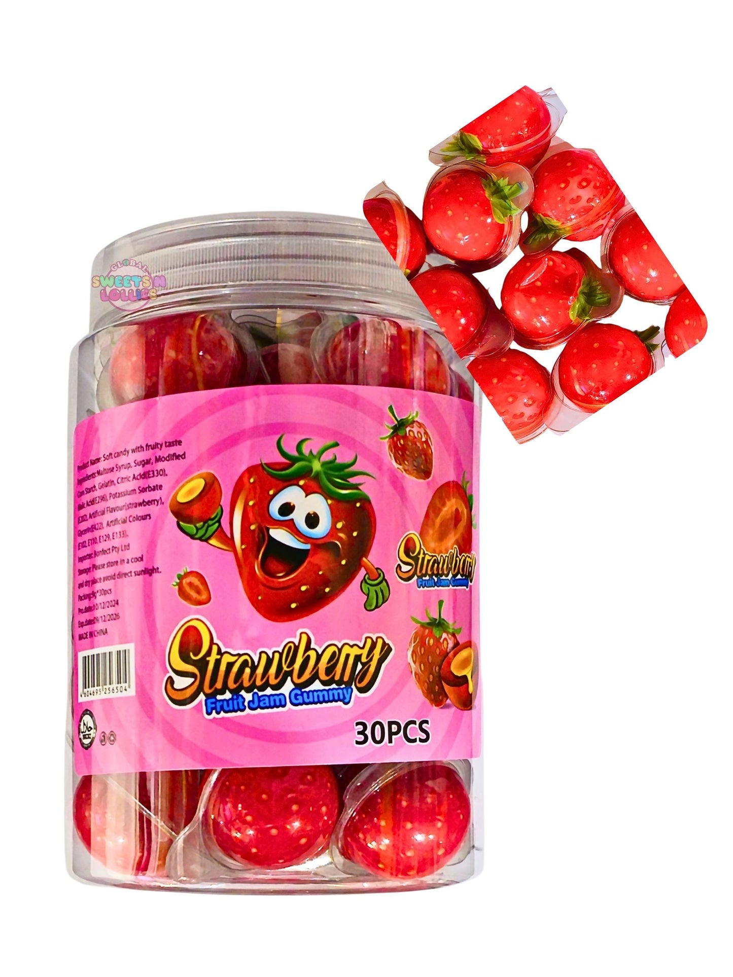 Strawberry Fruit Jam Gummy 30 pcs