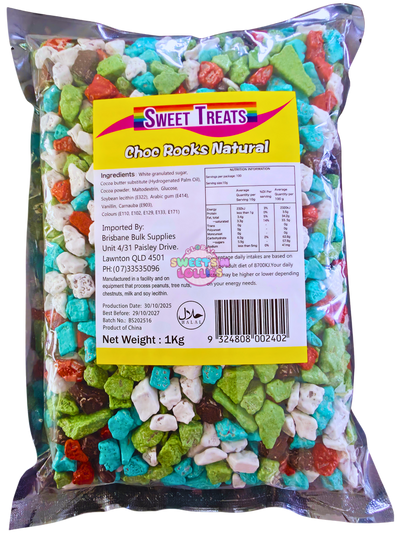 Sweet Treats Choc Rocks Natural 1kg