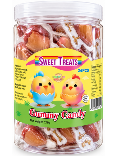 Sweet Treats Gummy Candy Chickens | 10gx24 240g