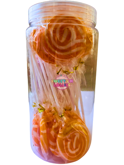 Sweet Treats Swirl Pops Orange 480g 16pc