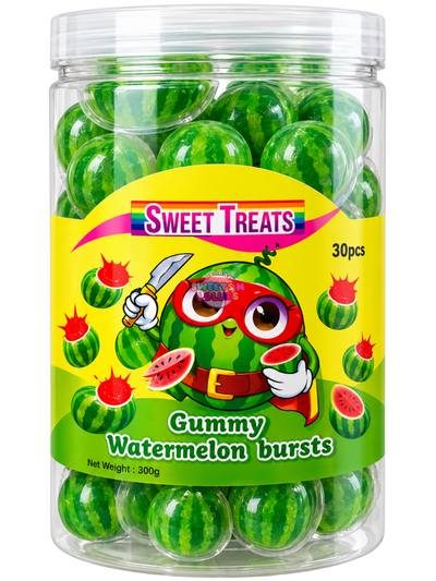 Sweet Treats Gummy Watermelon Bursts | 10gx30 300g