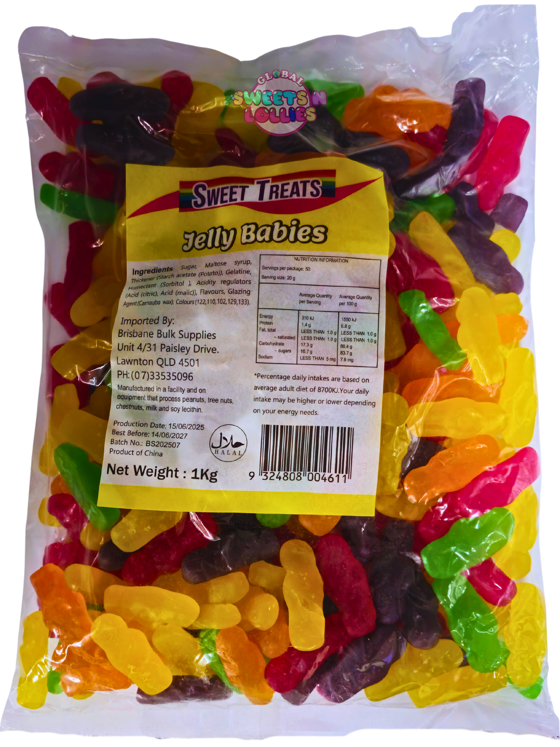 Sweet Treats Jelly Babies 1kg – Global Sweets & Lollies