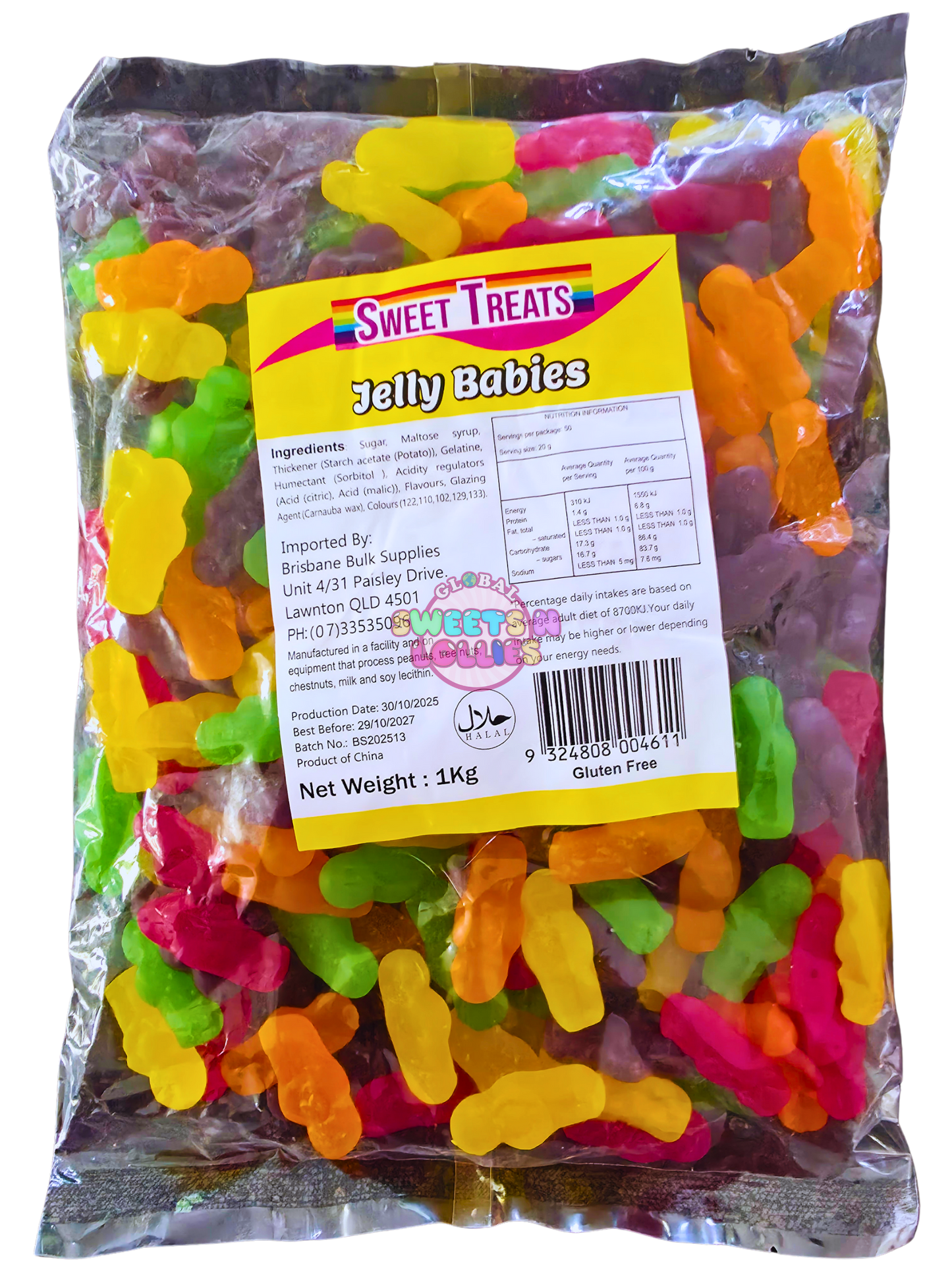 Sweet Treats Jelly Babies 1kg