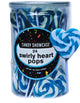 ! Swirly Heart Pops Blue 288g 24 pack