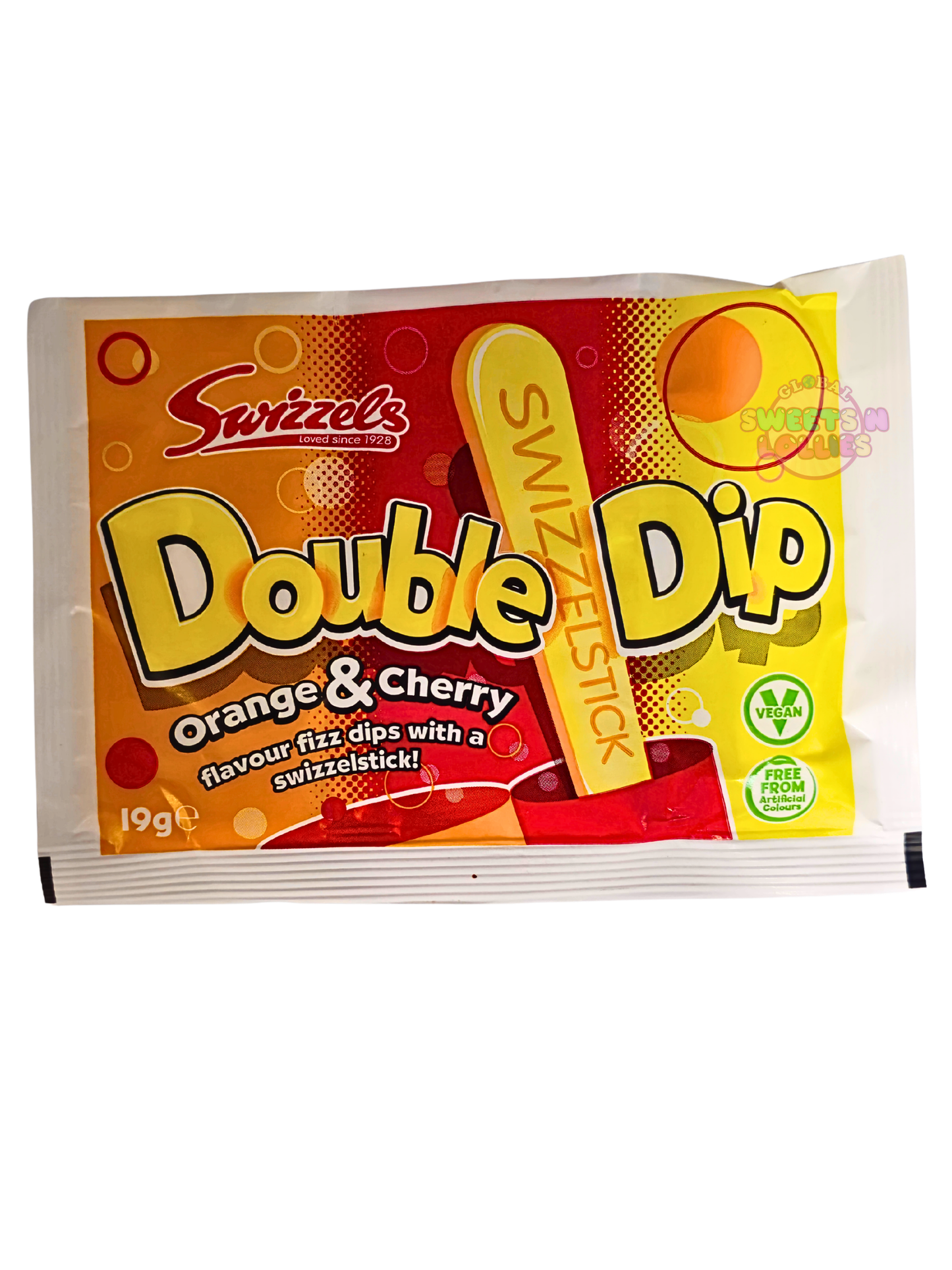 Swizzels Double Dip Orange and Cherry Fizz 19g