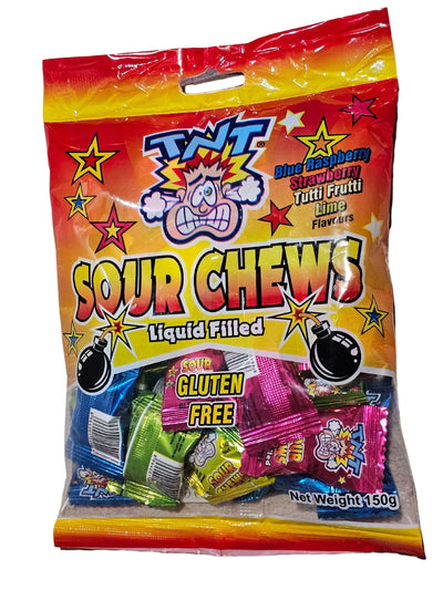 TNT Sour Chews Liquid Filled 150g