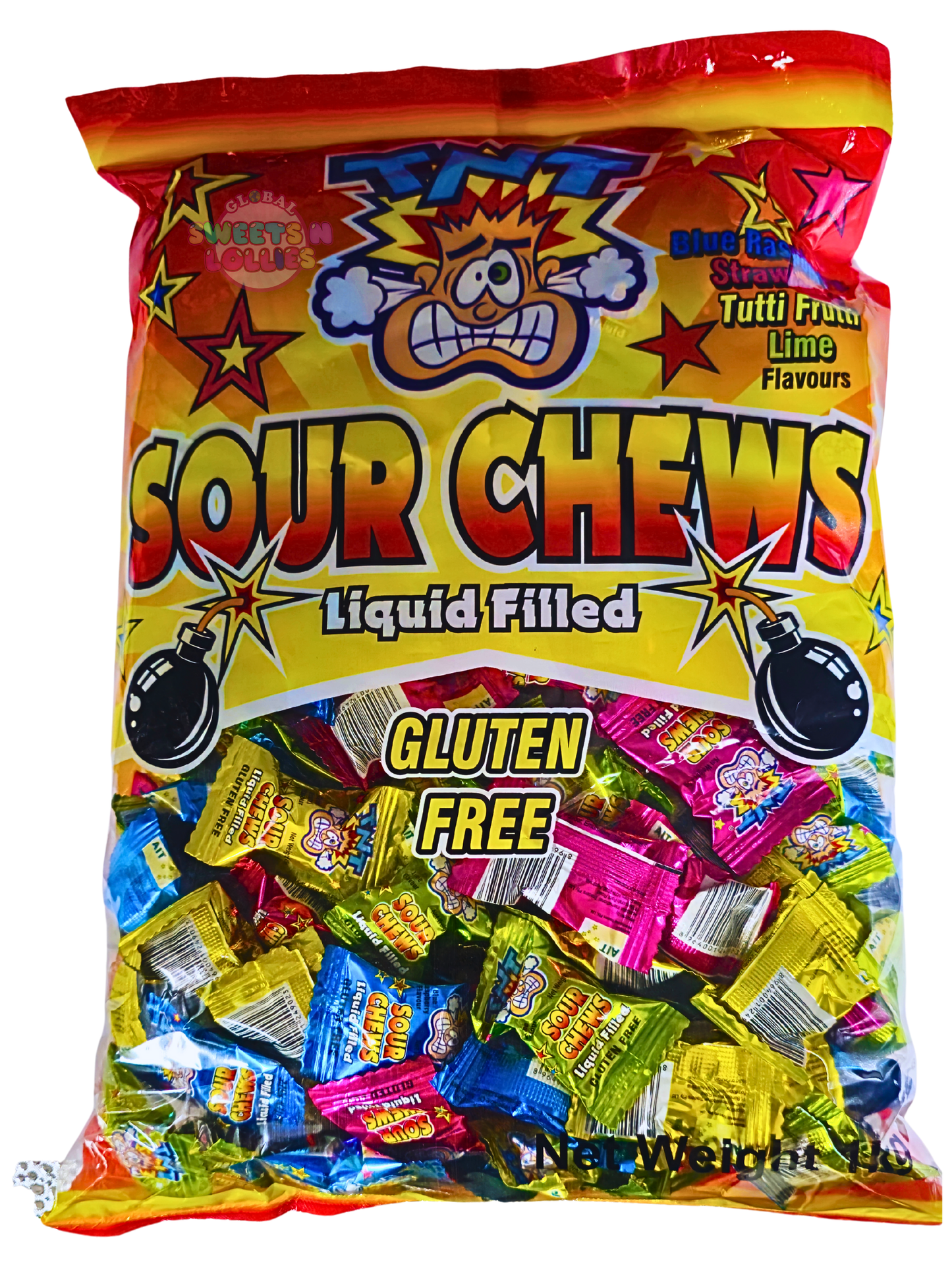 TNT Sour Chews 1kg