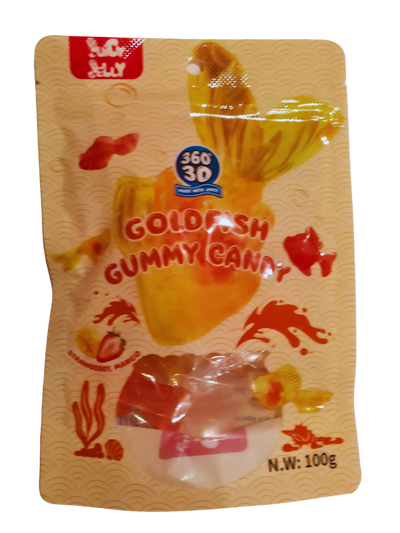 Juicy Jelly 3D Goldfish Gummy 100gm 10 pcs Approx