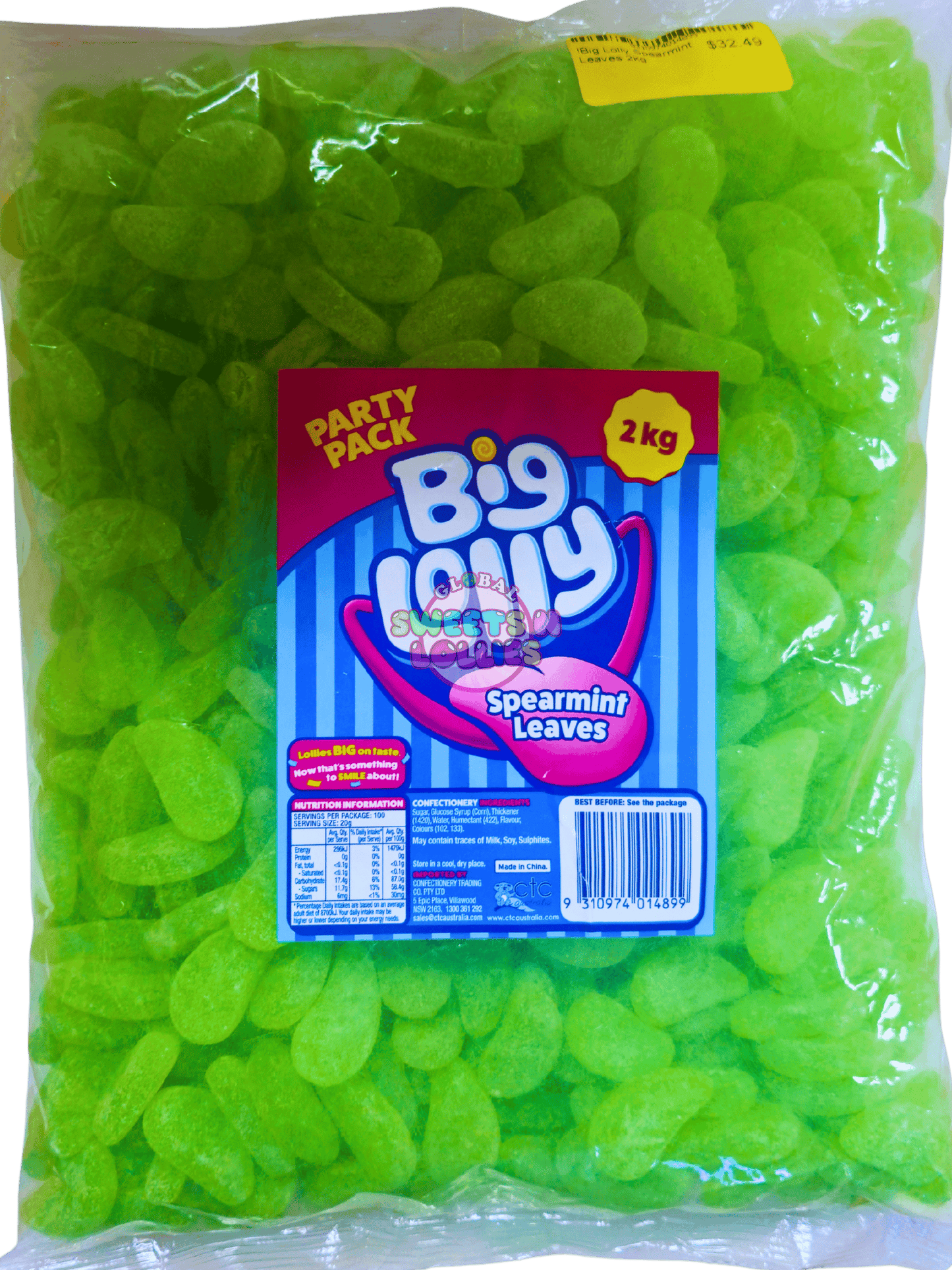 Big Lolly Spearmint Leaves 2kg