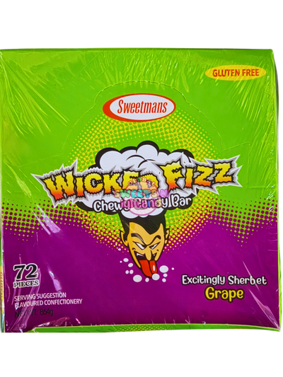 Sweetmans Wicked Fizz Grape 864g 72pc