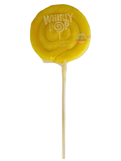 Whirly Yellow and White Lollipop 42g