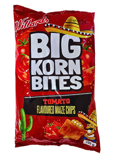Willards Big Korn Bites Tomato 120g