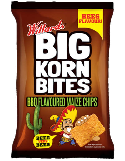 Willards Big Korn Bites Barbeque 120g